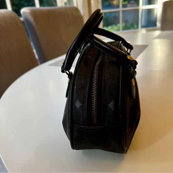 MCM Black Vintage Visetos Mini Handbag - Picture 10 of 10